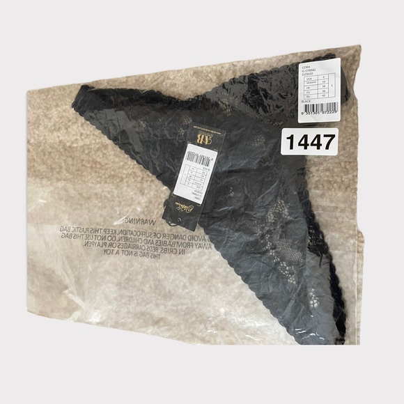 Dita Von Tesse Cora G-String D23020 Black Sexy Intimate Lingerie Size 6 NWT - Picture 14 of 14